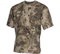 MFH Hunting Camouflage Cotton Top Mens Fishing Hiking Army T-Shirt Snake FG Camo