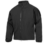 MFH Liberty Soft Shell Jacket Mens Coat Windbreaker Casual Hiking Warm Black