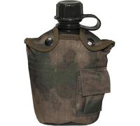 MFH Lightweight plastic field bottle, 1 litre standard size, Hdt Camo Fg