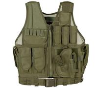 MFH Marine Vest with belt Airsoft Army Lightweight Military Security OD Green