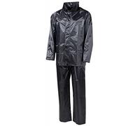 MFH Men's 2-Piece Rain Suit Black
