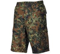 MFH Mens Bermuda US BDU Military Outdoor Combat Cargo Shorts Flecktarn Camo