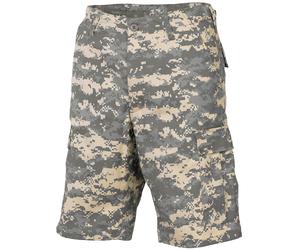 MFH Mens Bermuda US BDU Military Pants Combat Work Cargo Shorts AT-Digital Camo