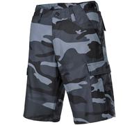 MFH Mens Bermuda US BDU Military Pants Combat Work Cargo Shorts Skyblue Camo