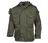 MFH Commando Jacket Smock Hiking Mens Parka Hunting Army Ripstop Coat OD Green