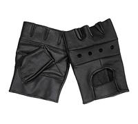 MFH Men's Fingerless Gloves Deluxe Black size XXL