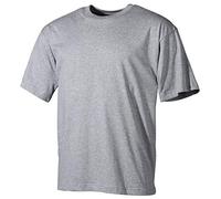 Classic Mens T-Shirt Army Military Loose Top 100% Cotton Plain Blank Grey S-XXL