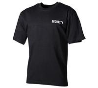 MFH Men's T-Shirt with Security Print Black Size S