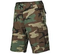 MFH Men's US BDU Bermuda Shorts Ripstop Woodland Size L