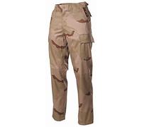 MFH Men's US BDU Combat Trousers 3-Colour Desert Size XXL