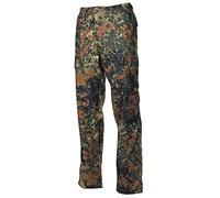 MFH US BDU Combat Trousers Mens Outdoor Hiking Cargo Military Flecktarn Camo