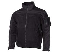 MFH TACTICAL US COMBAT HEAVY FLEECE WARM SECURITY RIPSTOP FIELD JACKET BLACK