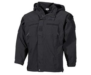 MFH Men's US Soft Shell Jacket Level 5 Black Size L