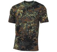 MFH US Streetstyle T-Shirt Mens Military Gym Army Tactical Sport Flecktarn Camo
