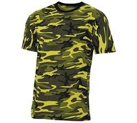 MFH Men's US Streetstyle T-Shirt Yellow Camo Size L