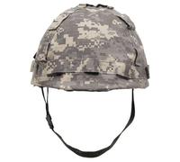 MFH Plastic Helmet with Flecktarn Camo Cloth Cover