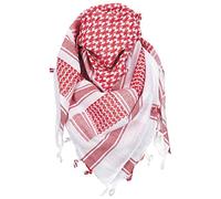 Max Fuchs Shemagh Protective Scarf MFH PLO - Fringed 115 x 110 cm - Red/White