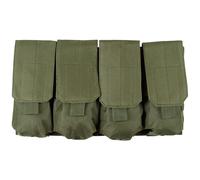 MFH Pouch 4 Compartments MOLLE - OD Green