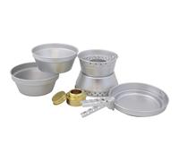 MFH PREMIUM cooking set lightweight outdoor camping mess kit spirit burner