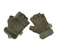 MFH Pro Tactical Fingerless Gloves OD Green Airsoft Cycling