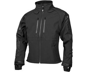 MFH Protect Softshell Jacket Army Police Tactical Duty Waterproof Mens Black