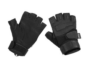 MFH Protect Tactical Fingerless Gloves Military Army Ops Security Police Black