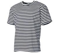 MFH Russian Navy T-Shirt Half Sleeve (Blue/White)
