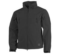 MFH Scorpion Soft Shell Jacket Mens Army Security Military Combat Warm Top Black
