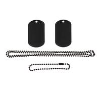 MFH Stainless Dog Tag - Black