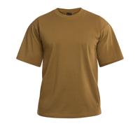 Military Combat T-Shirt Mens Army Police Plain Top 100% Cotton Coyote Tan S-XXL