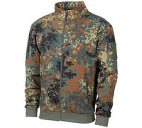 MFH Tactical Jacket Mens Combat Hiking Sweatjacket Camping Flecktarn Camo