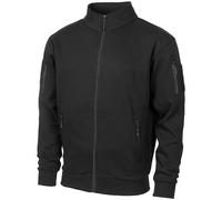 MFH Tactical Jacket Mens Combat Hiking Sweatjacket Camping Overcoat Black