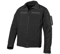 MFH TACTICAL US COMBAT HEAVY FLEECE WARM SECURITY RIPSTOP FIELD JACKET BLACK
