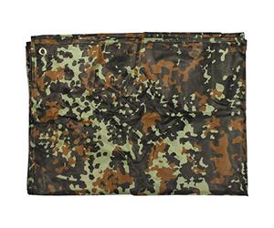 MFH Tarp Tarpaulin 200 x 300cm Outdoor Tactical Military Flecktarn Camo