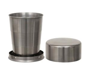 MFH Telescope folding steel cup - 150 ml