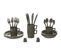 MFH Travel Utensils Set for 4 People - Olive