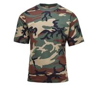 MFH U.S. Military style short sleeve T-Shirt Woodland camouflage undershirts