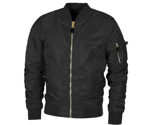 MFH US Airforce MA1 Jacket Mens Lightweight Casual Urban Windbreaker Warm Black