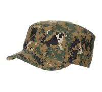 MFH US Army Style Field Cap Hat Rip Stop Marpat Digi Woodland Camo