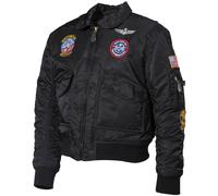 MFH US CWU Kids Pilot Jacket Bomber Flight Coat Boys Girls Black