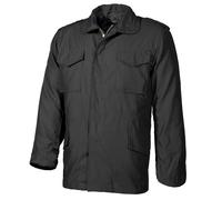 MFH US M65 Field Jacket with Quilted Lining Mens Coat Warm Hiking Casual Black