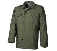 MFH US M65 Field Jacket with Quilted Lining Mens Warm Hiking Casual OD Green