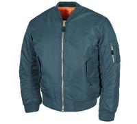 MFH US MA1 Flight Jacket Mens Lightweight Urban Casual Windbreaker Warm Blue