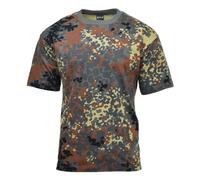 MFH Men's T-shirt Flecktarn BW Camo - 100% Cotton Crew Neck S-3XL
