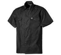 MFH US Short Sleeved Shirt Mens Army Military Police Tactical Security Black