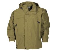 MFH US Soft Shell Jacket Level 5 Patrol Waterproof Windproof Outdoor Coyote Tan