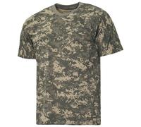 MFH US Streetstyle T-Shirt Mens Army Gym Military Excersise AT Digital Camo
