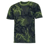 MFH US Streetstyle T-Shirt Mens Military Sport Tactical Czech Woodland Camo