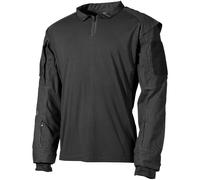 MFH US Tactical Shirt Mens Combat Police Security Jacket Ripstop Uniform Black
