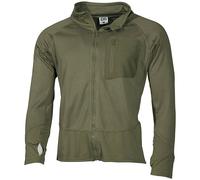 MFH US TACTICAL SOFT SHELL FLEECE JACKET HIKING BASE LAYER FAST DRYING TOP OLIVE